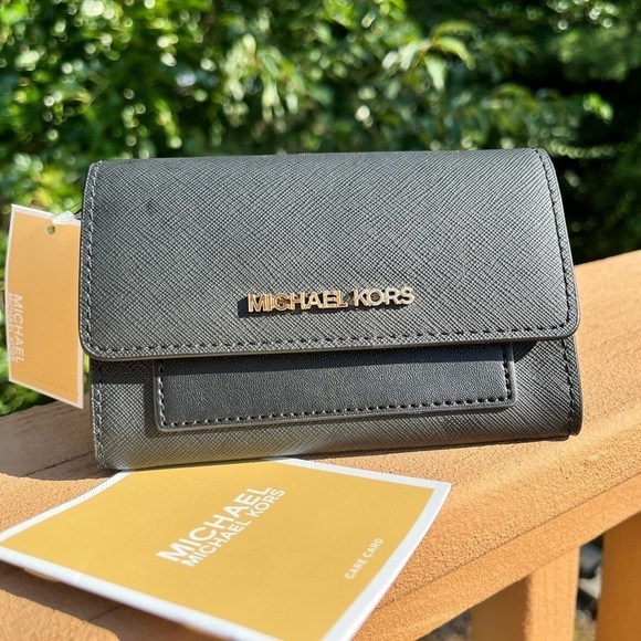 Michael Kors Black Saffiano Leather 2-in-1 Wallet Card Case Set NWT - Picture 7 of 7